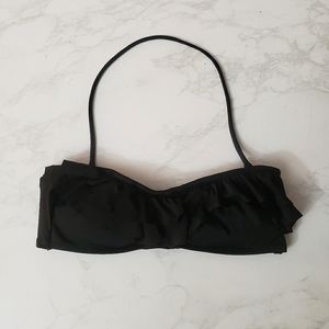 H&M black bandeau padded bikini top
